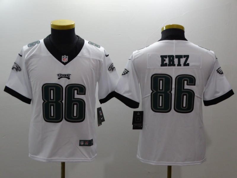 Youth Philadelphia Eagles 86 Ertz white Nike NFL jerseys